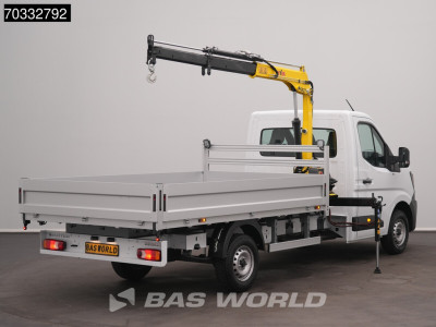 Renault Master 170PK Automaat HYVA HA27 Kraan Open Laadbak Cranetruck Crane laadkraan Kraanwagen Pritsche Platform Airco Cruise control foto 2