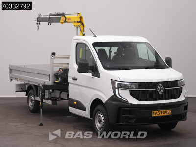 Renault Master 170PK Automaat HYVA HA27 Kraan Open Laadbak Cranetruck Crane laadkraan Kraanwagen Pritsche Platform Airco Cruise control foto 5