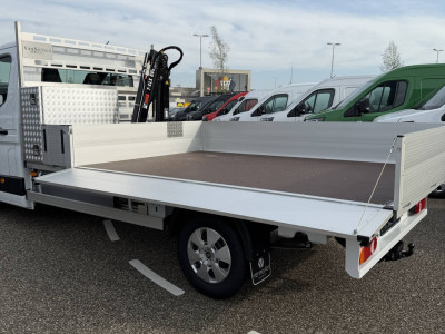 Renault Master E-Tech Open laadbak + HIAB kraan + trekhaak foto 3