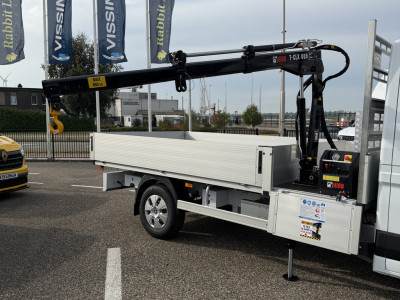 Renault Master E-Tech Open laadbak + HIAB kraan + trekhaak foto 7