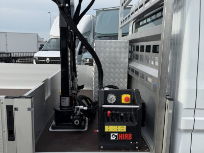 Renault Master E-Tech Open laadbak + HIAB kraan + trekhaak foto 9
