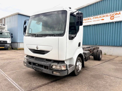 Renault  Midlum 180 4x2 FULL STEEL SUSPENSION CHASSIS (EURO 2 / 6-CILINDER ENGINE / MANUAL GEARBOX / STEEL SUSPENSION)
