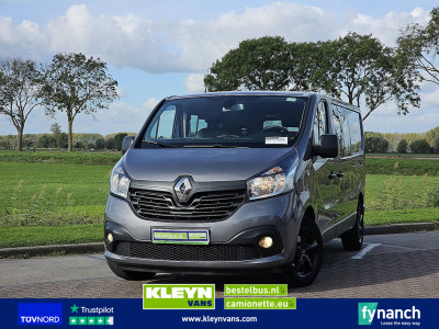 Renault TRAFIC 1.6 DCI L2H1 dubbel cabine lang leder carplay climatronic EURO6 dubbele schuifdeur!