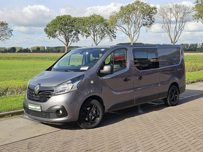 Renault TRAFIC 1.6 DCI L2H1 dubbel cabine lang leder carplay climatronic EURO6 dubbele schuifdeur! foto 2