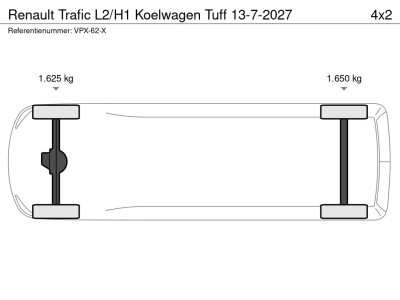 Renault Trafic L2/H1 Koelwagen  Tuff 13-7-2027 foto 16