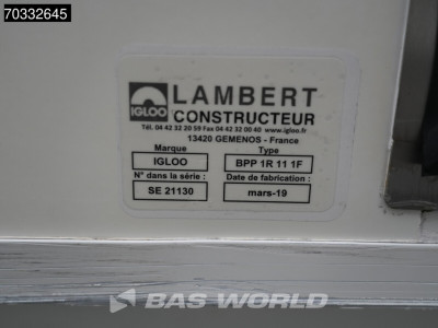 Renault Trafic 125PK Lamberet Koelwagen Carrier Xarios 350mt 230v-Stekker Zijdeur Achterdeur Airco Euro6 Bakwagen Gekoeld Koel Koeler Kühl Kühler Kühlkoffer Kühlwagen Airco foto 17