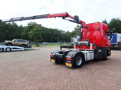 Scania R500 NGS 4x2 Trekker met kraan HMF 1920 foto 13