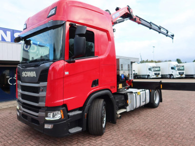 Scania R500 NGS 4x2 Trekker met kraan HMF 1920 foto 16