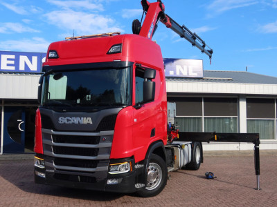 Scania R500 NGS 4x2 Trekker met kraan HMF 1920 foto 17