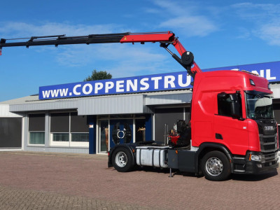 Scania R500 NGS 4x2 Trekker met kraan HMF 1920 foto 18