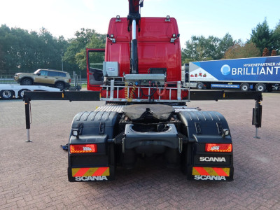 Scania R500 NGS 4x2 Trekker met kraan HMF 1920 foto 3