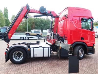 Scania R500 NGS 4x2 Trekker met kraan HMF 1920 foto 3
