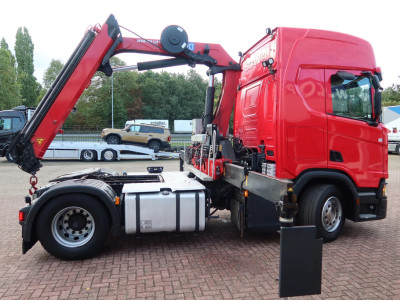 Scania R500 NGS Trekker + Kraan Full air suspension foto 2