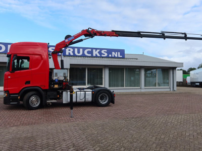 Scania R500 NGS Trekker + Kraan Full air suspension foto 20