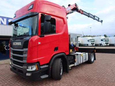 Scania R500 NGS Trekker + Kraan Full air suspension foto 21