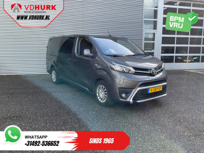 Toyota ProAce Worker 2.0 180 pk Aut. L3 DC Dubbel Cabine EXPORT DB-Riem V.V./ 2x Schuifdeur/ Navi/ Climate/ Trekhaak/ Cruise