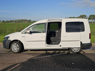Volkswagen CADDY 2.0 L2 Maxi Kombi Rolstoelbus 5 Persoons 2x Schuifdeur Airco BPM Vrij Euro6 102PK! foto 15