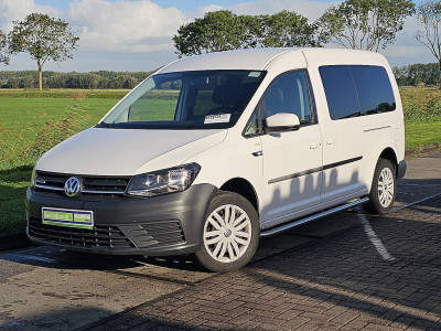 Volkswagen CADDY 2.0 L2 Maxi Kombi Rolstoelbus 5 Persoons 2x Schuifdeur Airco BPM Vrij Euro6 102PK! foto 2