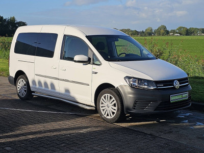 Volkswagen CADDY 2.0 L2 Maxi Kombi Rolstoelbus 5 Persoons 2x Schuifdeur Airco BPM Vrij Euro6 102PK! foto 5