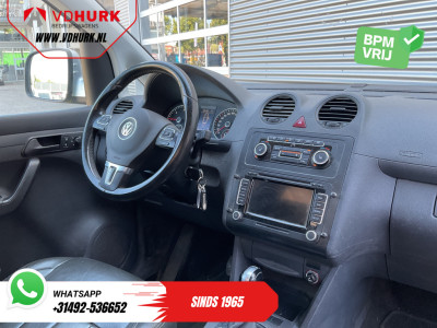 Volkswagen Caddy 2.0 TDI 100 pk DSG Aut. NL Auto/ Bi-Xenon/ Stoelverw./ Leder/ Navi/ Climate/ PDC/ LMV/ Cruise/ Trekhaak foto 3