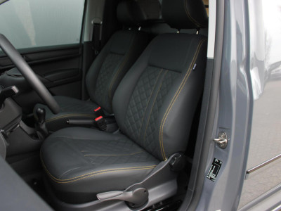 Volkswagen Caddy 2.0 TDI L1H1 185PK NARDO GREY LOOK / 72DKM / 2016 / LEDEREN BEKLEDING / APPLE CARPLAY / JB-EDITION / SCHROEFSET foto 9
