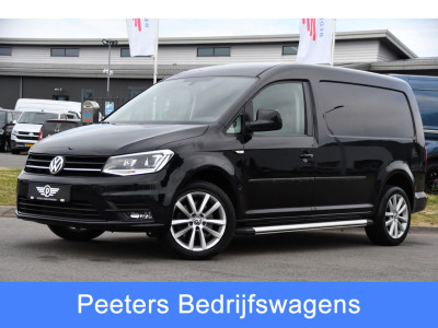 Volkswagen Caddy 2.0 TDI L2H1 Maxi Highline Cruise, Leder, LED,  Automaat, multimedia, 150pk, NAVI, Trekhaak, Sensoren, Voorruit verwarming, Uniek!