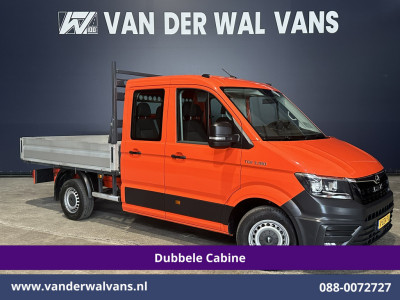 Volkswagen Crafter 2.0 177pk Pick Up Dubbele Cabine 3500kg Trekhaak Open Laadbak Euro6 Airco | 6-Zits | Camera | Navigatie | Apple Carplay Android Auto, Cruisecontrol, Chauffeursstoel