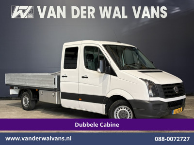 Volkswagen Crafter 2.0 TDI 141pk Pick Up *Nieuwe apk* Dubbele Cabine 3500kg Trekhaak Open Laadbak Euro6 Airco | 7-Zits Baklengte 331cm