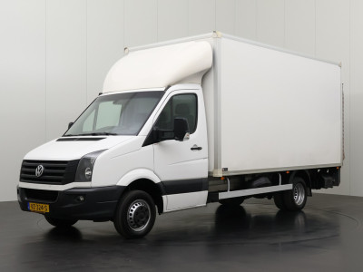 Volkswagen Crafter 2.0TDI 164PK Bakwagen+Laadklep | 3500Kg Trekhaak | Zijdeur | Navigatie | Airco | Cruise | 3-Zits 7