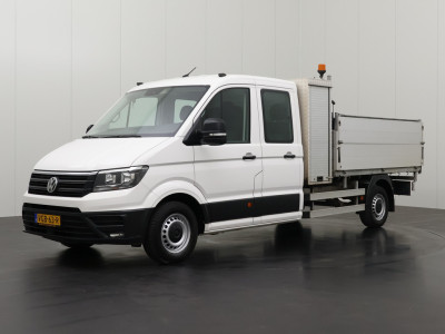 Volkswagen Crafter 2.0TDI 177PK Automaat Dubbele Cabine Kipper | 3-Zijdig | 3000Kg Trekhaak | Navigatie | 6-Persoons 7
