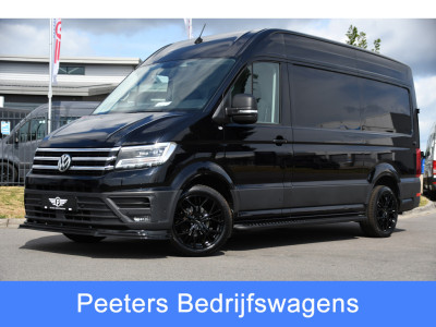 Volkswagen Crafter 35 2.0 TDI L3H3 Black Edition Full options! Adaptieve Cruise, Camera, Carplay, LED, Standkachel, Stoelverwarming, Dodehoek, Massagestoel, Automaat, Uniek!
