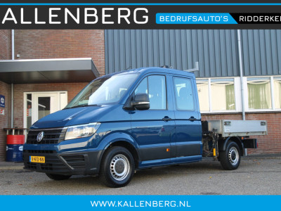 Volkswagen Crafter 35 2.0 TDI Pickup / DC / HIAB Kraan / Trekhaak / 6 persoons