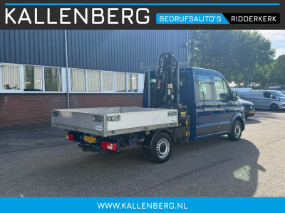 Volkswagen Crafter 35 2.0 TDI Pickup / DC / HIAB Kraan / Trekhaak 6 persoons foto 2