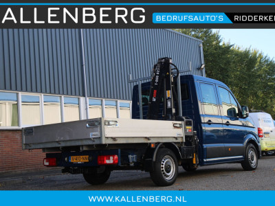 Volkswagen Crafter 35 2.0 TDI Pickup / DC / HIAB Kraan / Trekhaak / 6 persoons foto 2