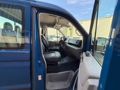 Volkswagen Crafter 35 2.0 TDI Pickup / DC / HIAB Kraan / Trekhaak 6 persoons foto 4