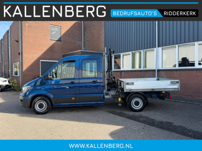 Volkswagen Crafter 35 2.0 TDI Pickup / DC / HIAB Kraan / Trekhaak / 6 persoons foto 5