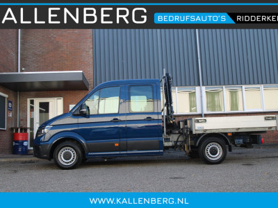 Volkswagen Crafter 35 2.0 TDI Pickup / DC / HIAB Kraan / Trekhaak / 6 persoons foto 5