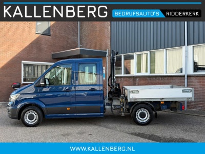 Volkswagen Crafter 35 2.0 TDI Pickup / DC / HIAB Kraan / Trekhaak 6 persoons foto 6