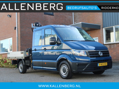Volkswagen Crafter 35 2.0 TDI Pickup / DC / HIAB Kraan / Trekhaak / 6 persoons foto 6