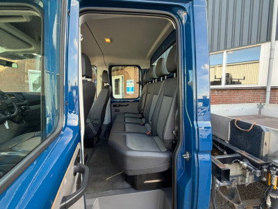 Volkswagen Crafter 35 2.0 TDI Pickup / DC / HIAB Kraan / Trekhaak 6 persoons foto 7