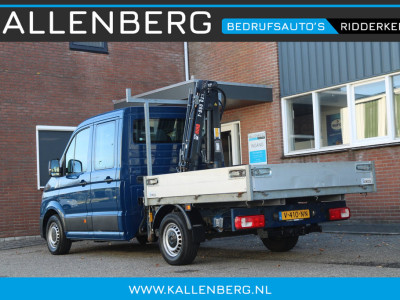 Volkswagen Crafter 35 2.0 TDI Pickup / DC / HIAB Kraan / Trekhaak / 6 persoons foto 7