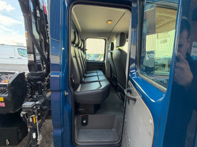 Volkswagen Crafter 35 2.0 TDI Pickup / DC / HIAB Kraan / Trekhaak 6 persoons foto 8