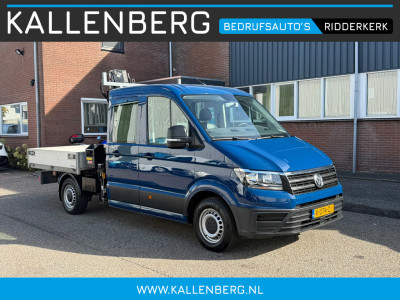 Volkswagen Crafter 35 2.0 TDI Pickup / DC / HIAB Kraan / Trekhaak 6 persoons foto 9
