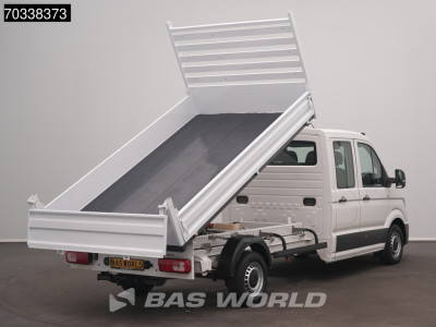 Volkswagen Crafter 140pk Kipper Dubbele Cabine Trekhaak 7 zitplaatsen Euro6 Tipper Benne Kieper Trekhaak foto 2