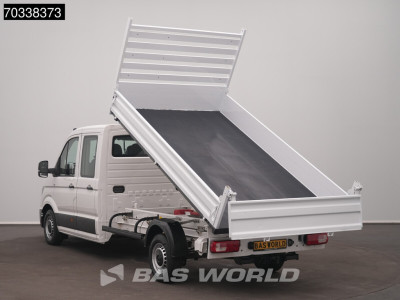 Volkswagen Crafter 140pk Kipper Dubbele Cabine Trekhaak 7 zitplaatsen Euro6 Tipper Benne Kieper Trekhaak foto 6