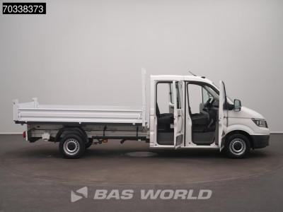 Volkswagen Crafter 140pk Kipper Dubbele Cabine Trekhaak 7 zitplaatsen Euro6 Tipper Benne Kieper Trekhaak foto 8