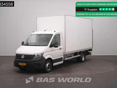 Volkswagen Crafter 177pk Automaat Laadklep Dubbellucht Bakwagen Airco Navi Carplay Cruise Camera DHollandia Euro6 Meubelbak Koffer Möbelkoffer LBW Zwillingbereifung Airco Cruise control