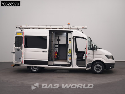 Volkswagen Crafter 177pk Dubbellucht L3H3 Werkplaatsinrichting Trekhaak Airco Cruise Camera Parkeersensoren v+a Imperiaal Euro6 L2H2 Airco Trekhaak Cruise control 7