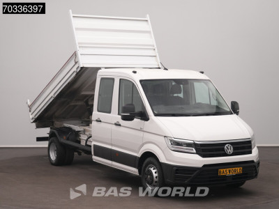 Volkswagen Crafter 177pk Kipper Dubbele Cabine Dubbellucht Airco Navi 3,5t Trekhaak Euro6 Kieper Benne Tipper DoKa Airco Trekhaak Cruise control foto 5