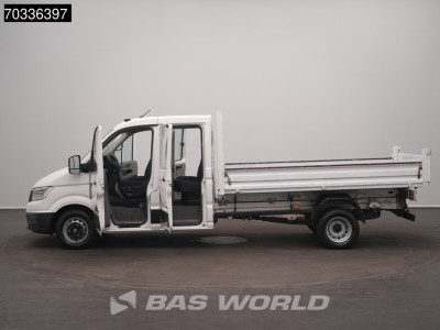 Volkswagen Crafter 177pk Kipper Dubbele Cabine Dubbellucht Airco Navi 3,5t Trekhaak Euro6 Kieper Benne Tipper DoKa Airco Trekhaak Cruise control foto 7